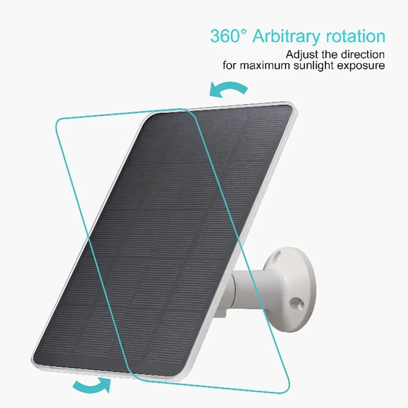 Solar Panel 10W 5V Charging Surveillance Camera.