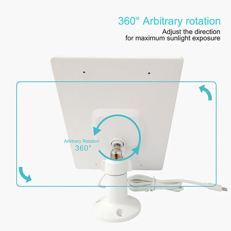 Solar Panel 10W 5V Charging Surveillance Camera.
