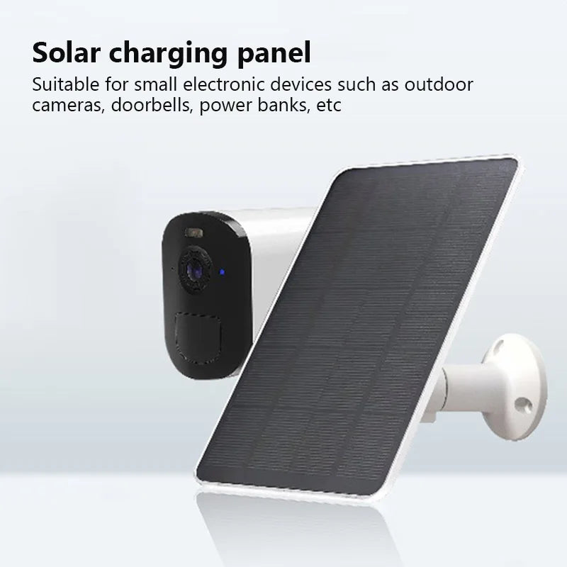 Solar Panel 10W 5V Charging Surveillance Camera.