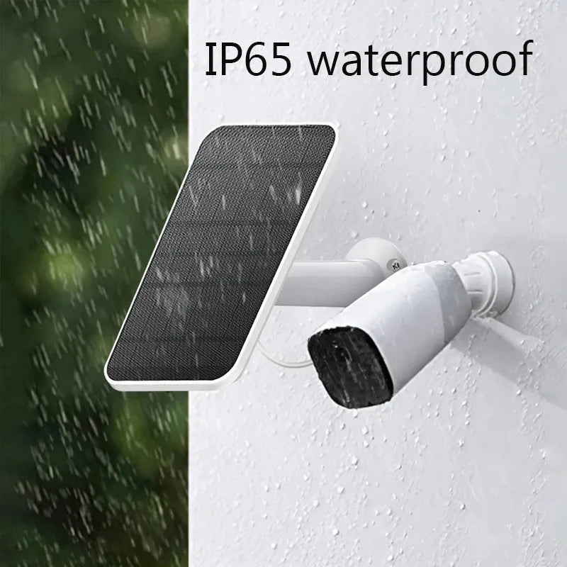 Solar Panel 10W 5V Charging Surveillance Camera.
