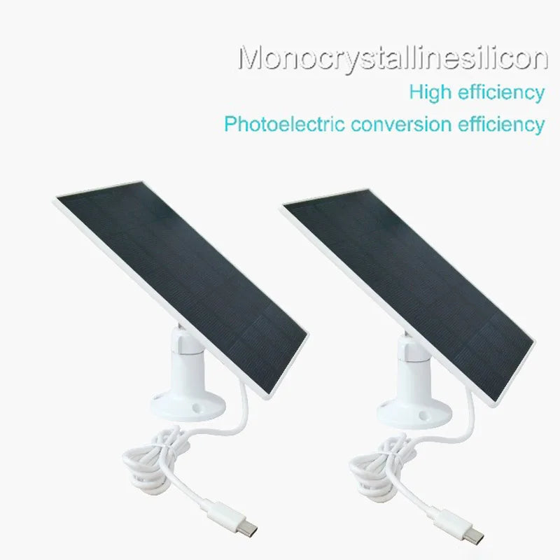 Solar Panel 10W 5V Charging Surveillance Camera.