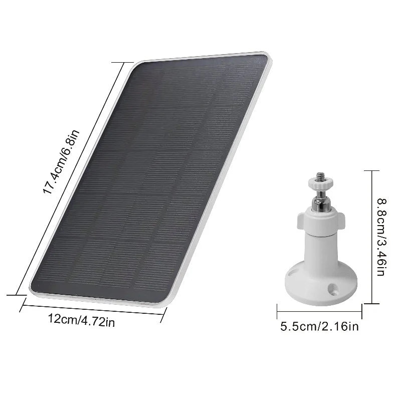 Solar Panel 10W 5V Charging Surveillance Camera.